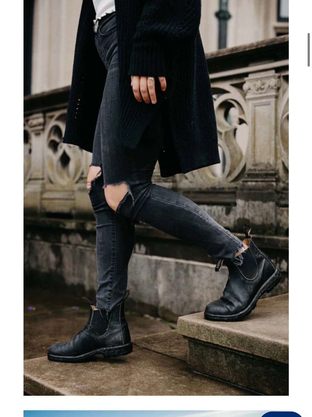 Blundstone WOMEN'S CLASSICS #558 Black Leather Chelsea Boots